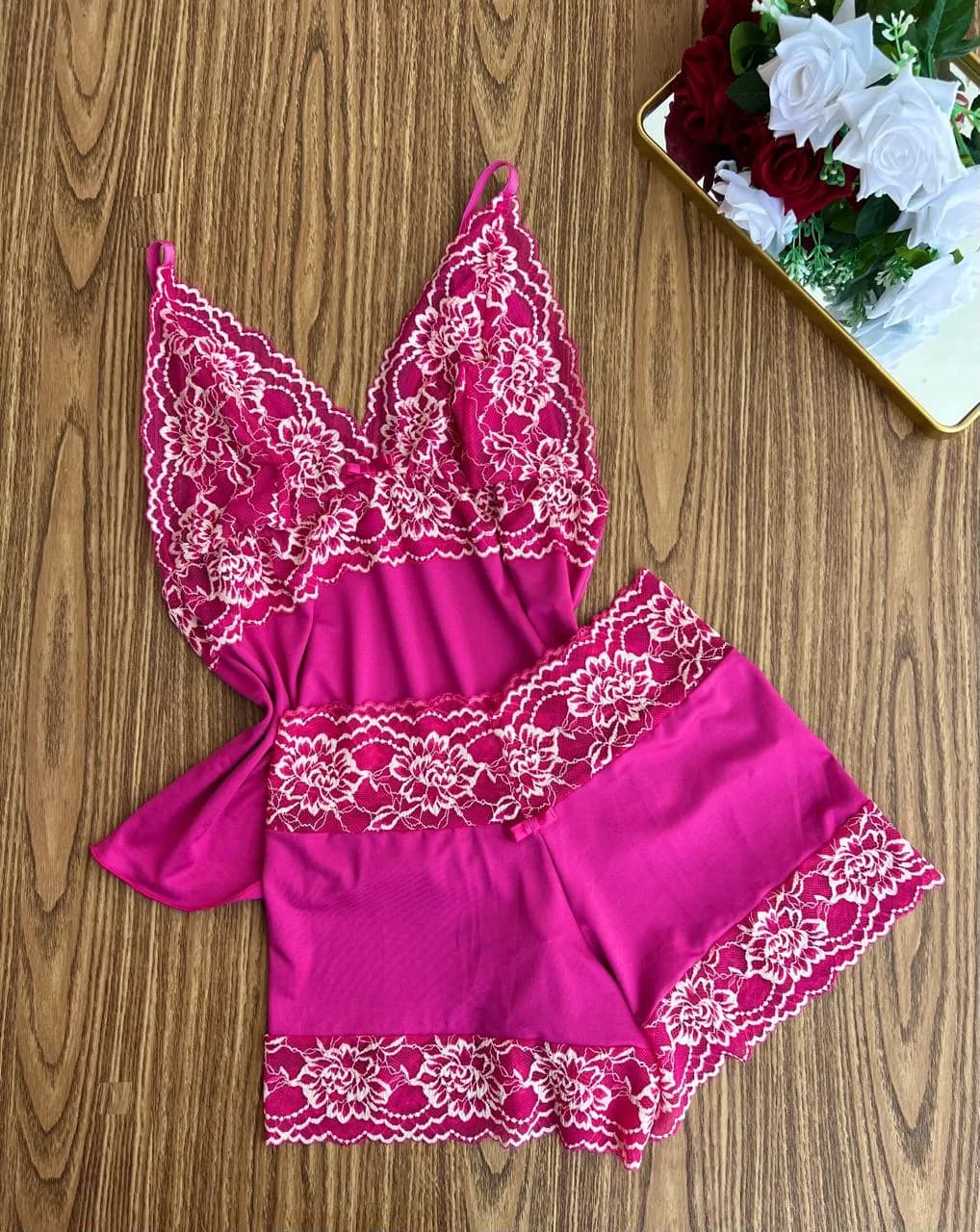 Baby Doll Short Curto — Pink