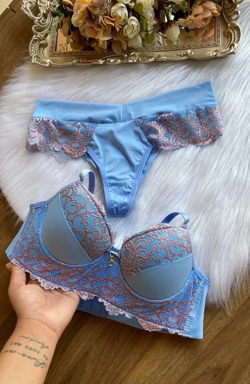 Conjunto Camila — Azul Serenity