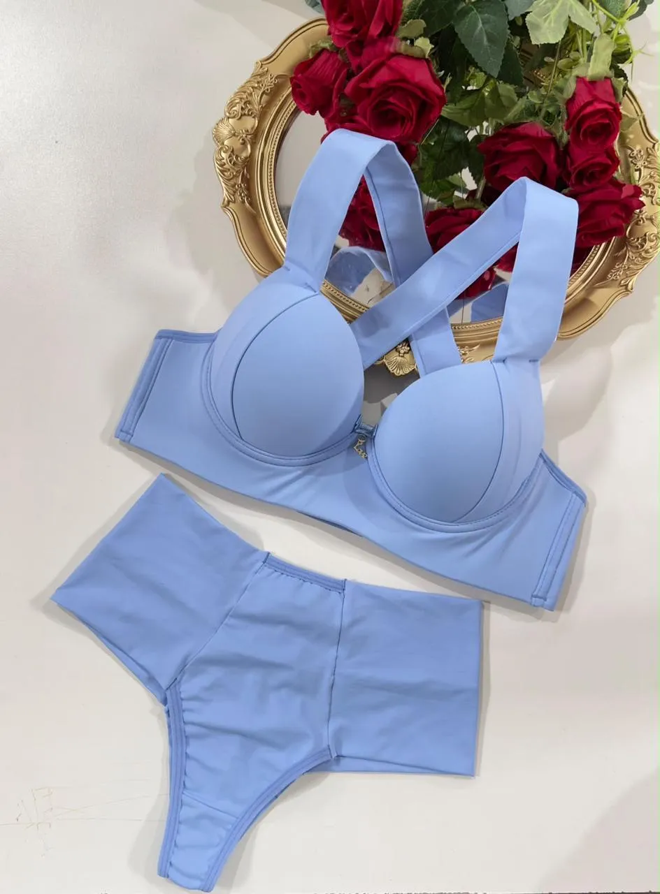 Conjunto Rafaela — Azul Lavanda