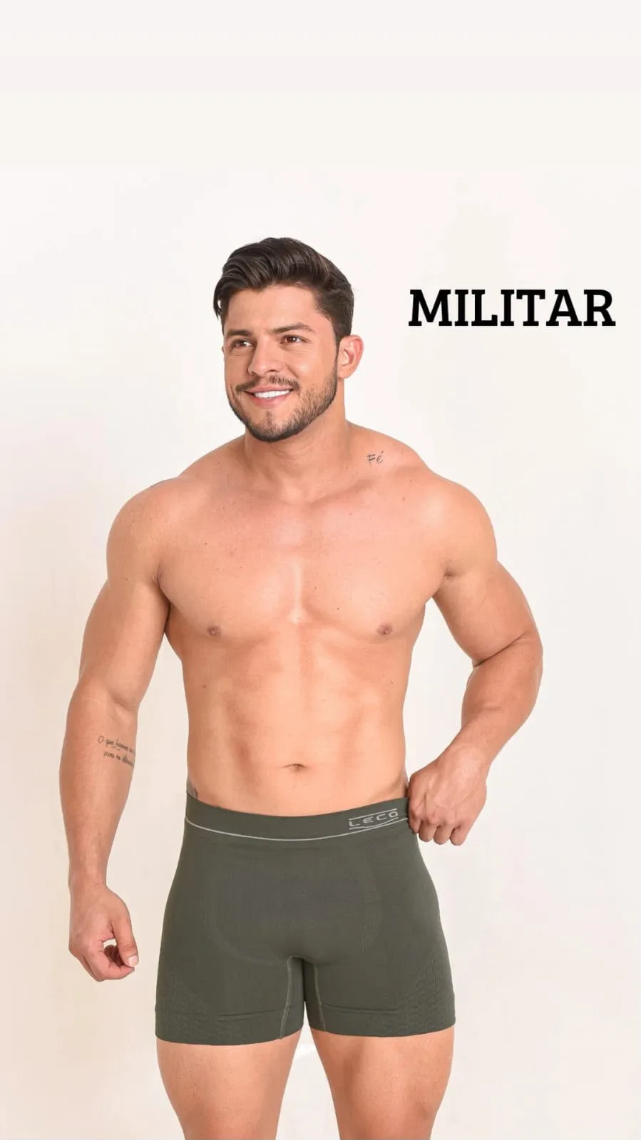 Cueca Sem Costura — Verde Militar