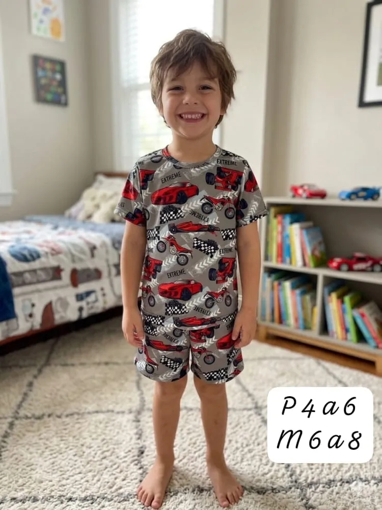 Pijama Infantil Menino — Carros Cinza