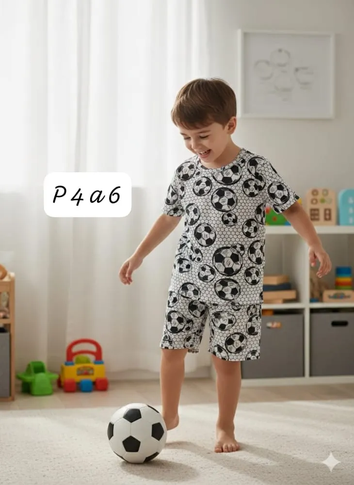 Pijama Infantil Menino — Futebol Branco