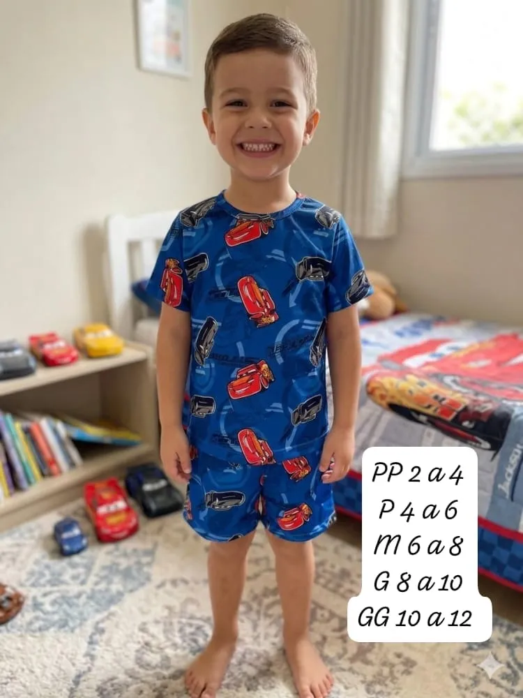 Pijama Infantil Menino — Relâmpago Azul