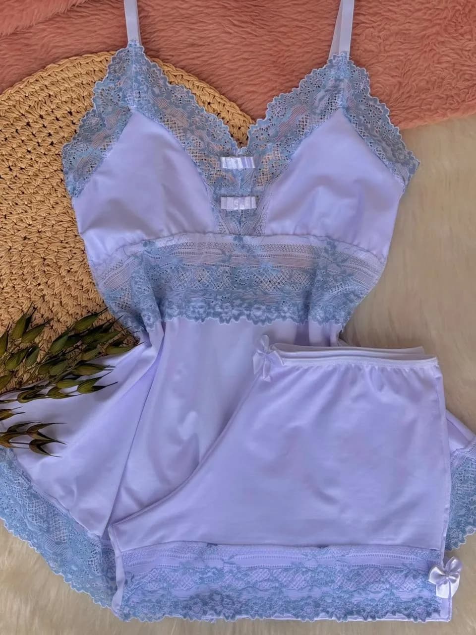 Baby Doll Diamante Borboleta — Lavanda