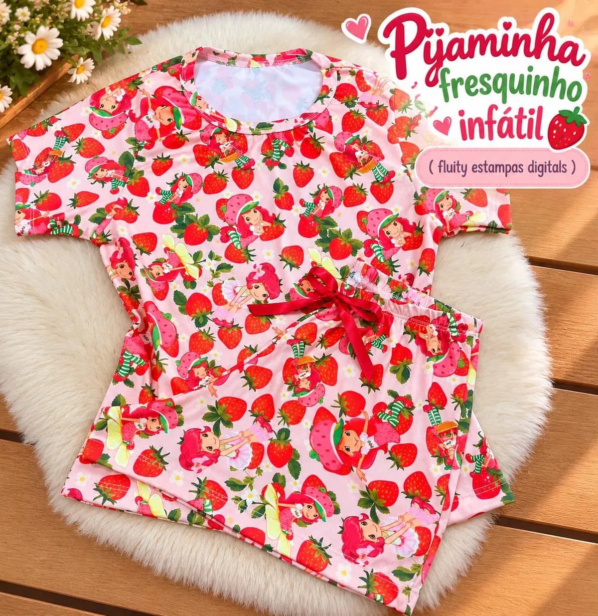 Baby Doll Infantil — Morango