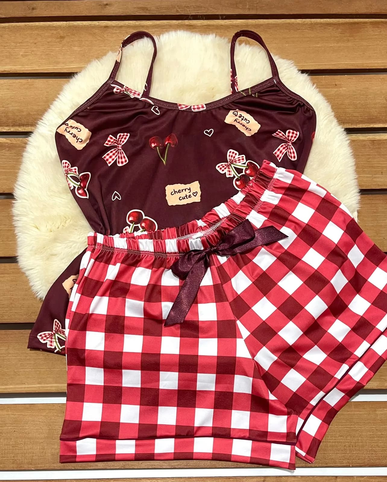 Baby Doll Karen — Cereja Vinho