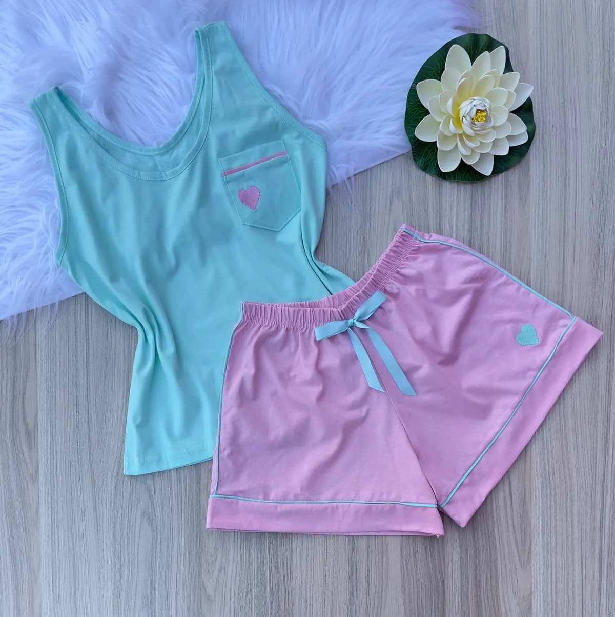 Pijama Algodão Regata